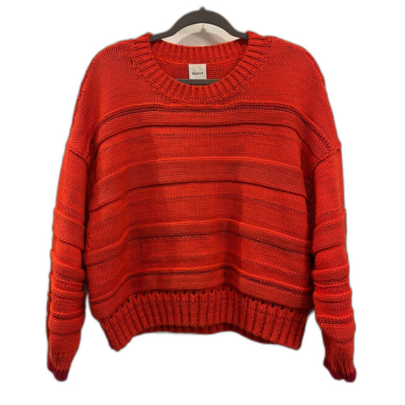 Anthropologie Maeve Orange Pullover Sweater Knit Top  Women's Size XL - Picture 2 of 11